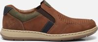 Rieker Instappers bruin Textiel - Maat 45