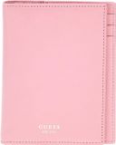 GUESS Leren Identiteitskaarthoesje Passport Holder Light Pink Roze