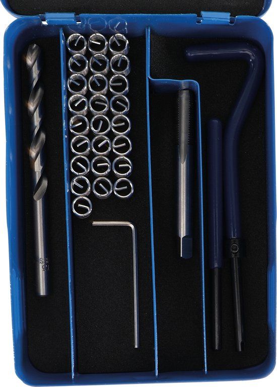 BGS technic BGS - Reparatie schroefdraad - Helicoils - Komplete set - M7 x 1.0 | 29 stuks - BGS9431