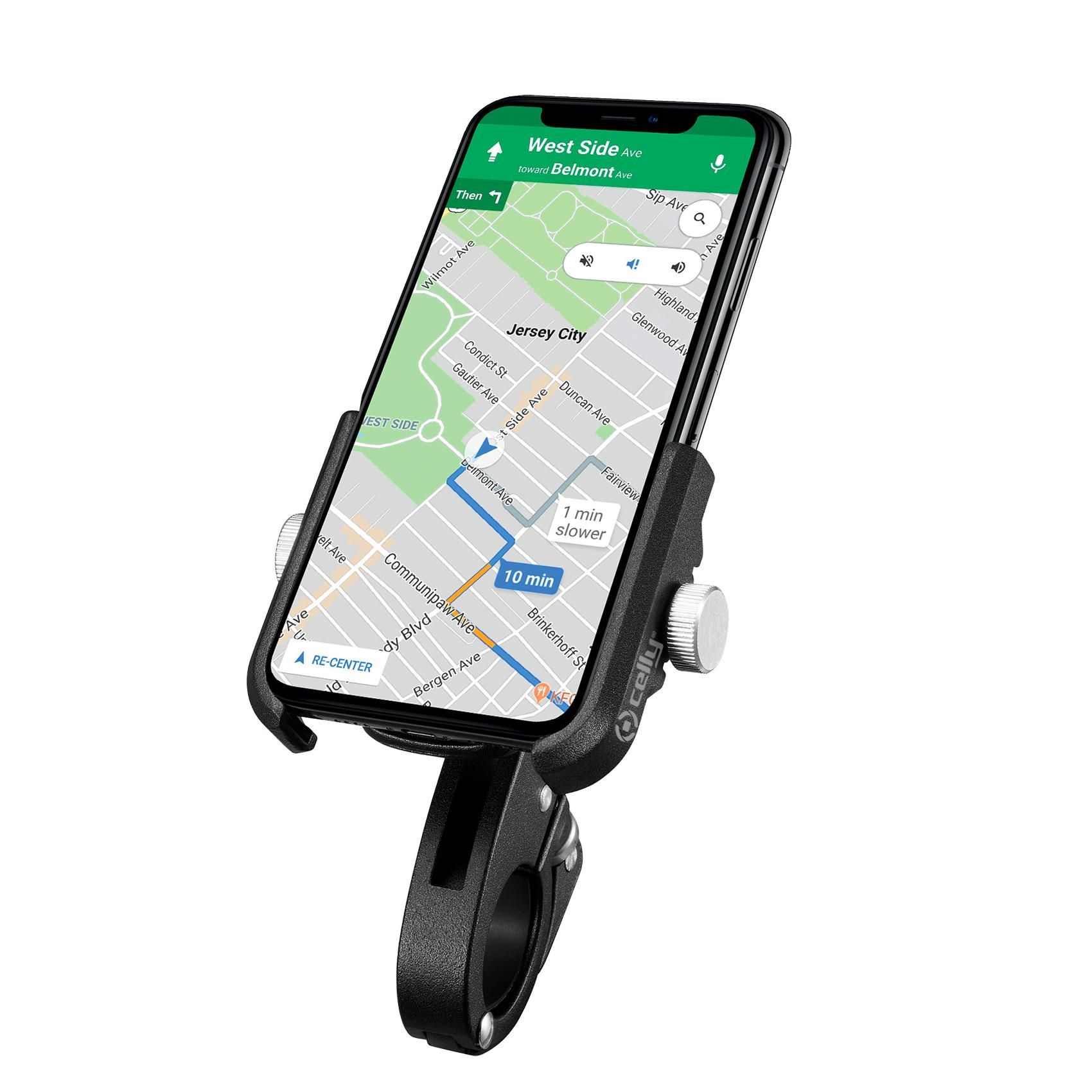 Celly Armor Bike - Passive Phone Holder for Bicycle/Motorcycle/Scooter - Black