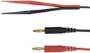 Schützinger Meetsnoer Stekker 4 mm Kelvin-klem 100.00 cm Zwart/rood 1 stuk(s)