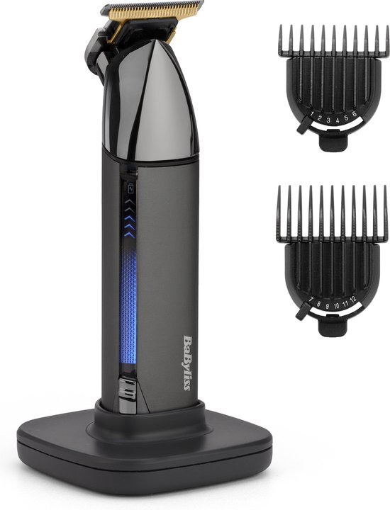 BaByliss Super-X Metal Series Baardtrimmer T991E - Japans Staal T-Mes - USB Oplaadstation - Waterproof