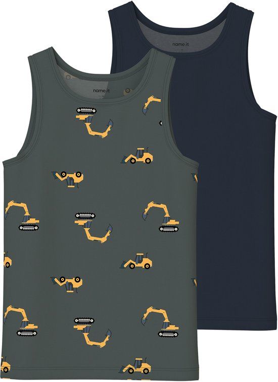 NAME IT NMMTANK TOP 2P EXCAVATOR NOOS Jongens Onderhemden - 116