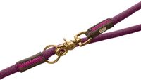 Hunter Malia T-Leash - Hondenriem - 200x1 cm Blackberry Donkerbruin