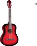 Eko Klassieke gitaar 4/4 Eko Studio Series CS-10 Rood Sunburst met tas