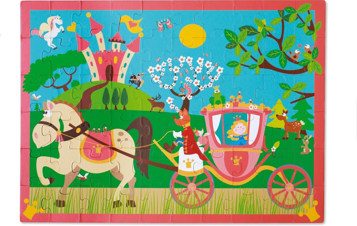 scratch Puzzel 60pcs: PRINSESSENKOETS - 5414561810902