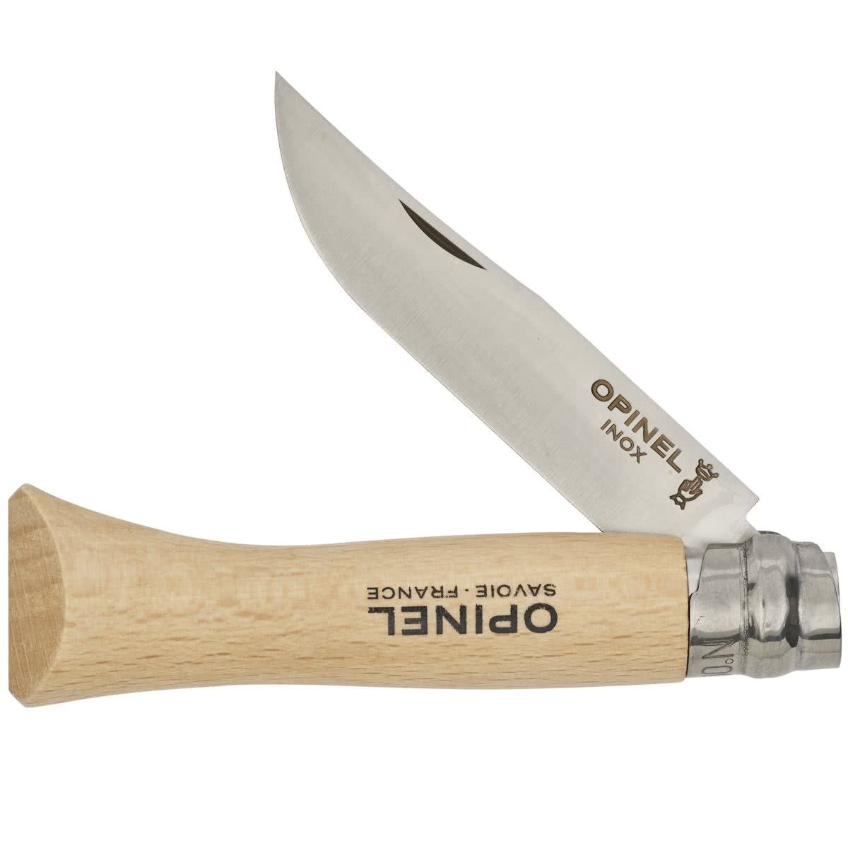 Opinel No.6 - Zakmes - RVS - 7.5cm Lemmet - Hout - Blister