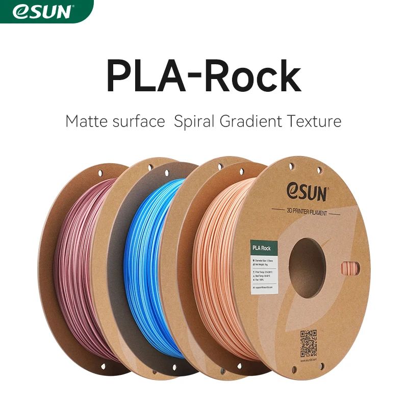 eSUN PLA-Rock 3D-printerfilament 1KG Dubbele Kleur Rock Serie Ronde Mat Afwerking voor Bambu Lab