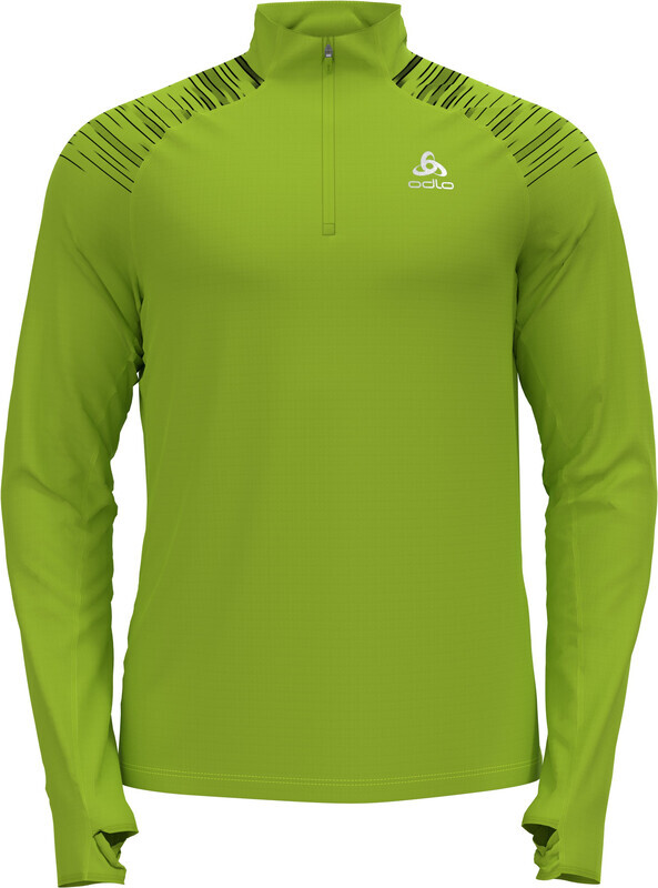 ODLO Axalp Ceramiwarm Midlayer Halfzip Heren, groen