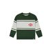 Stains&Stories rechtvallende gestreepte sweater - donkergroen