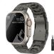 DrPhone TitaniumLux - Metalen Titanium Band - 49/44/42/45mm + Aanpaskit - Voor IOS Smartwatch Ultra / Watch - Space Grey