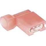 TE Connectivity 2-520337-2 Connecteur femelle Largeur d'insertion : 4.8 mm Épaisseur d'insertion : 0.8 mm 180 ° Entièrement isolé Rouge 1 pièce(s)