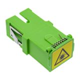 InLine 89992F glasvezeladapter SC/SC Simplex Single-mode Groen
