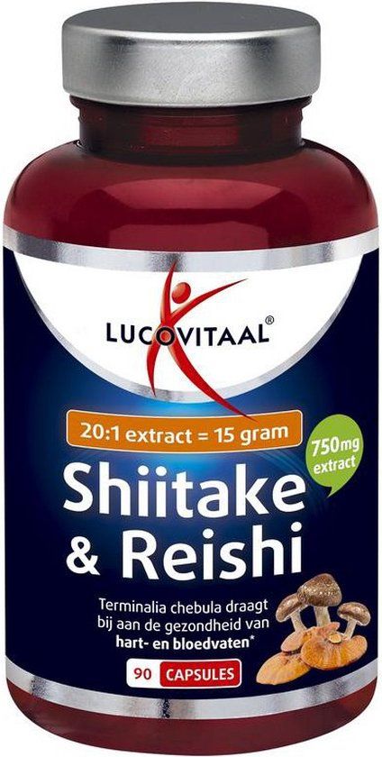 Lucovitaal Shiitake & Reishi Capsules - 90 Capsules