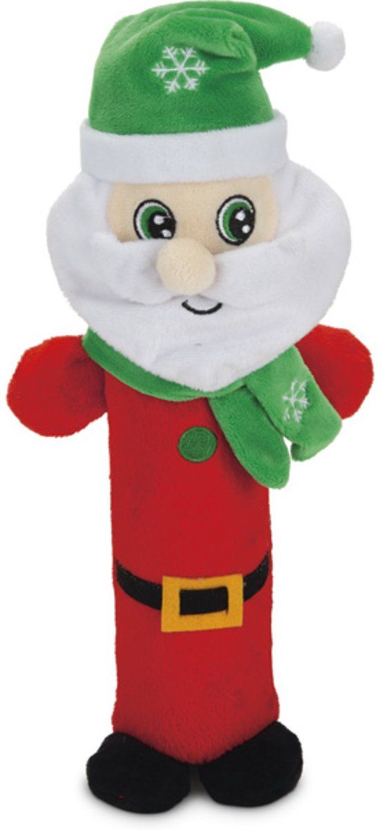 Beeztees Skinny Santa - Hondenspeelgoed - Pluche - 38x7.5x7.5 cm