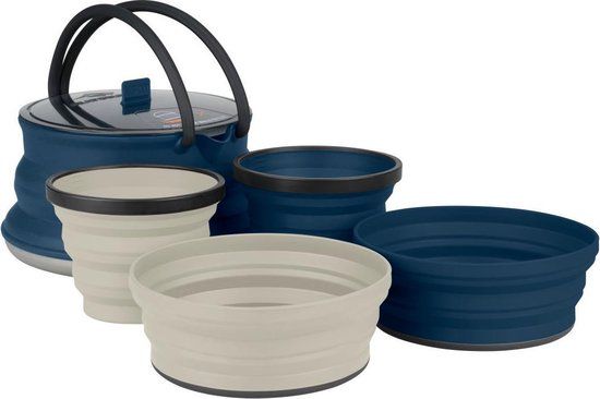 Sea To Summit X-Set 12 Camping Cookware Set - Navy/Grey - 5-Piece
