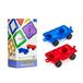 Playmags 2 - Delige Autoset: Met Sterkere Magneten, STEM-Speelgoed Voor Kinderen, te Gebruiken Met Alle Magnetische Tegels en Blokken Stevig, Superduurzaam. (Kleuren Kunnen Variëren)