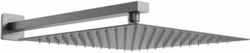 Mexen Slim hoofddouche 30 x 30 met douchesteun, grafiet - 79130112-66