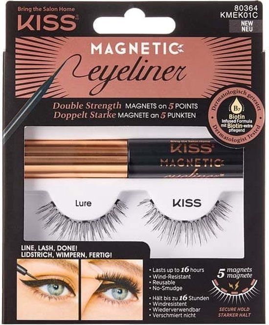 Kiss Wimpers Magnetic Eyeliner & Lash Kit - Lure