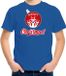 Bellatio Decorations Shoppartners Bv Kersttrui t-shirt - voor kinderen - Rendier bal - Merry Christmas - blauw - kerst diner kleding 110/116