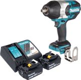 Makita DTW 1004 RG accu slagmoersleutel 18 V 1050 Nm 1/2" borstelloos + 2x oplaadbare accu 6.0 Ah + lader