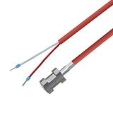 iOVEO 004AL02203 - PT1000 - buisaanzetvoeler met siliconen kabel incl. bevestiging tot 200 °C, 3 meter aansluitkabel