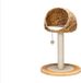 Trixie Arbre à chat en plastique beige, 93 cm de haut, 56 cm de diamètre