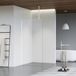 FortiFura Galeria inloopdouche - 80x200cm - helder glas - mat wit