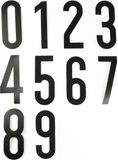 JekaShop Ferric oxide Set magnetische cijfers (0 t/m 9) - Zwart - 0,8 mm - Voor binnen & buiten