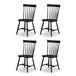 Julian Bowen Torino set van 4 zwarte stoelen