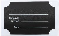 Cook Concept Krijtbord etiketten/stickers - 24 stuks - rechthoekig - herschrijfbaar - Keuken labels