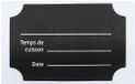 Cook Concept Krijtbord etiketten/stickers - 24 stuks - rechthoekig - herschrijfbaar - Keuken labels