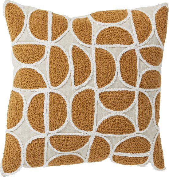 Light & Living - Kussen CASCO - 45x45cm - Geel