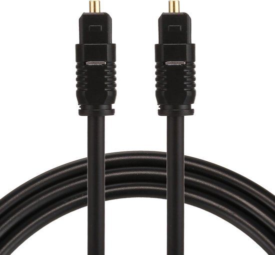 ETK Digital Toslink Optical kabel 1 meter - Zwart