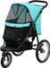 TRUUSK Chariot pour chien & poussette pour chat - Rouge/Brun