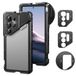 Neewer S25 Ultra telefoonhouder, mobiele video-installatie telefoonstabilisator met 67 mm filteradapter, 17 mm lens backplate, T-mount lensadapter, compatibel met Samsung Galaxy Moment T-serie lenzen