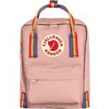 Fjällräven Kånken Rainbow Mini Rugzak, uniseks, 1 stuk, Krijtroze/regenboog, Eén maat, Klassiek