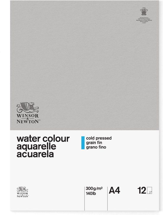 Winsor & Newton Classic Aquarel Papier Blok - 300 g/m² - 12 vel - A4
