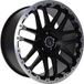 ETABETA COMBAT CV Noir mat lèvre + calotte poli 8.0Jx18 5x120 ET45