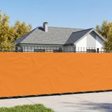 VidaXL Balkon privacy scherm 200 x 300 cm stof met pu-coating oranje