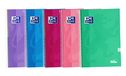Oxford, Notitieboeken, A4, geruit, 4 x 4, extra sterke omslag, 80 vellen, 5 notitieboeken, trendy kleuren