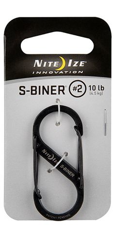 Nite Ize S-Biner #2 - Karabijnhaak - Zwart