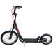 ENERO GHOST trottinette avec pneus à air et 2 freins à main, noir