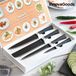 InnovaGoods Swiss Q Namiutsu Black Shark Messenset (4 Stuks) - Zwart - RVS