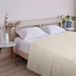 ECOMMERC3 Extra zacht en comfortabel laken voor bedden van 105 cm, beige, gemaakt in Spanje, ademend, onderhoudsvriendelijk