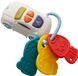 Bo Jungle - Muzikale autosleutels - Speelgoed - Peuter - Rammelaar - Wit/Rood/Geel/Groen
