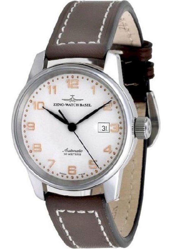 Zeno-horloge - Heren - Klassiek automatisch - 6554-f2 - Zilverkleurig