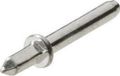 Vogt Verbindungstechnik 1365b.61 Stekkerpen Contactoppervlakte Verzilverd 100 stuk(s) (l x b) 13.5 mm x 2.5 mm