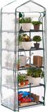 Ibenzoa® Tuinfoliekas met 5 Planken, Wit