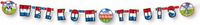 Merkloos / Sans marque Folat Bv Letterslinger welkom thuis - 1,5 meter - Decoratie voor Thuiskomst